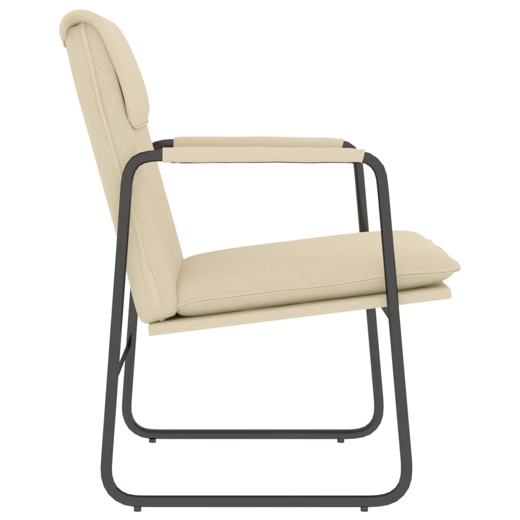 Chaise longue Crème 55x64x80 cm Tissu - XIOS