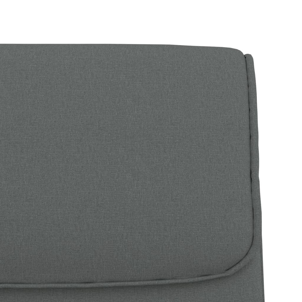 Banc Gris foncé 100x64x80 cm Tissu - XIOS