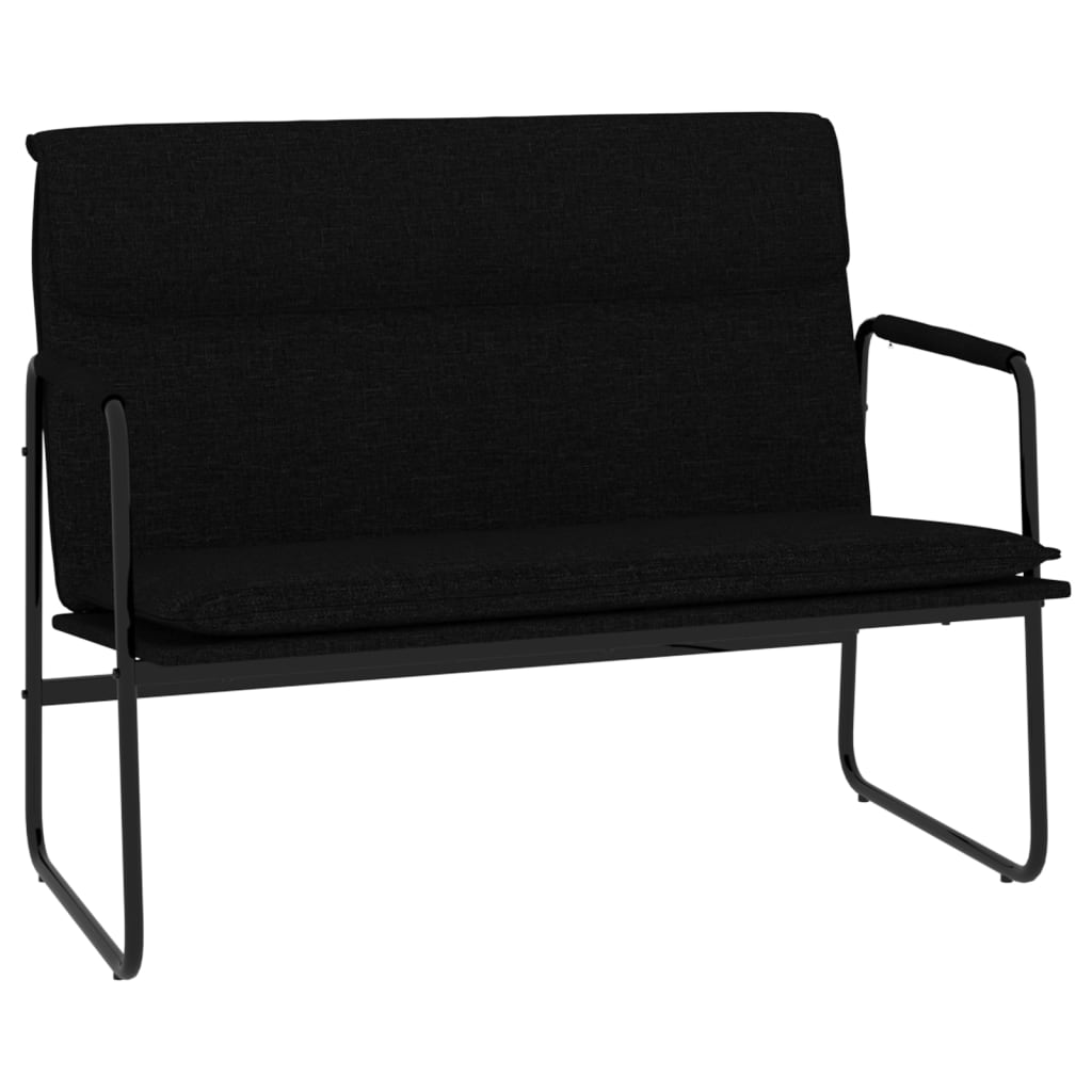 Banc Noir 100x64x80 cm Tissu - XIOS