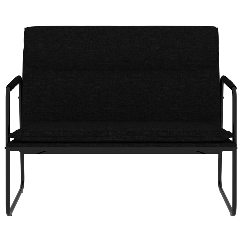 Banc Noir 100x64x80 cm Tissu - XIOS