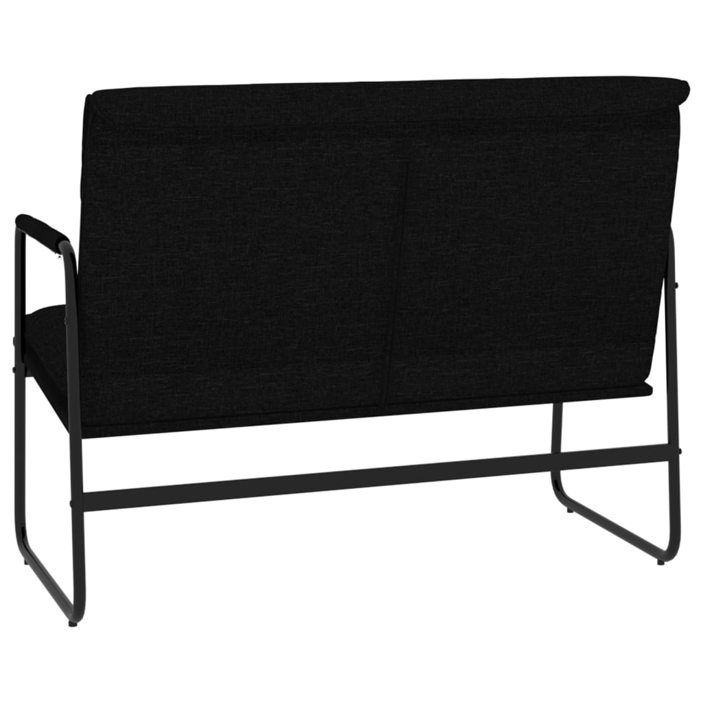 Banc Noir 100x64x80 cm Tissu - XIOS