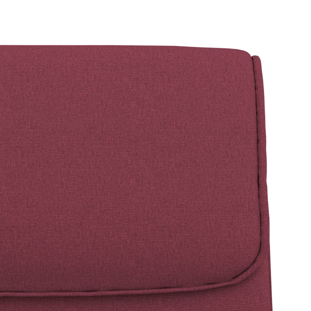 Banc Rouge bordeaux 100x64x80 cm Tissu - XIOS