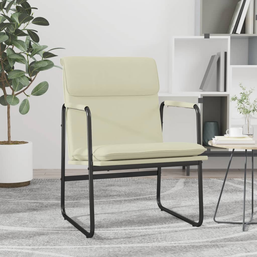 Chaise longue Crème 55x64x80 cm Similicuir - XIOS