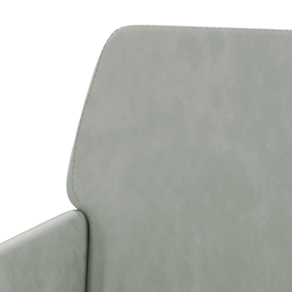 Fauteuil Gris clair 62x79x79 cm Velours - XIOS