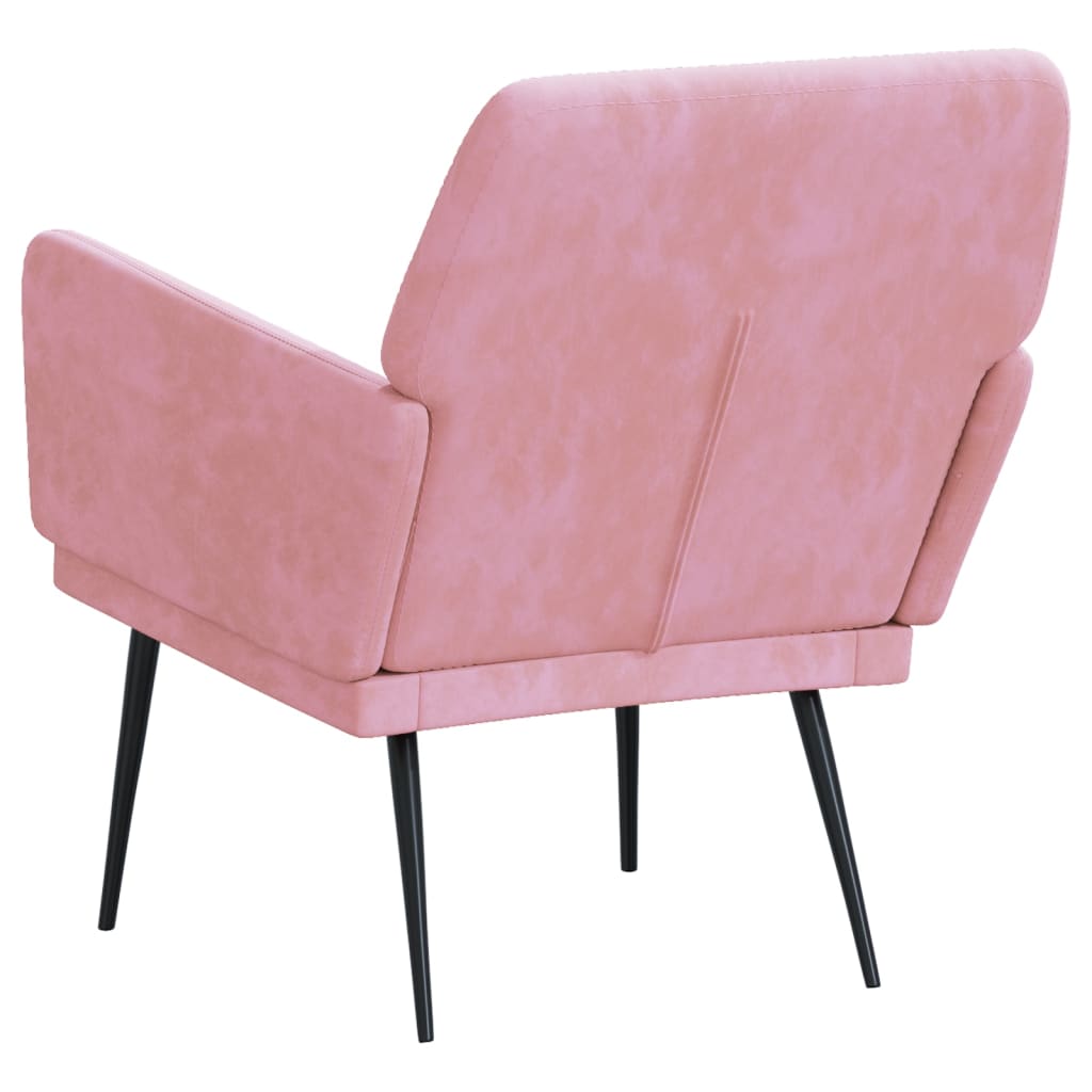 Fauteuil Rose 62x79x79 cm Velours - XIOS