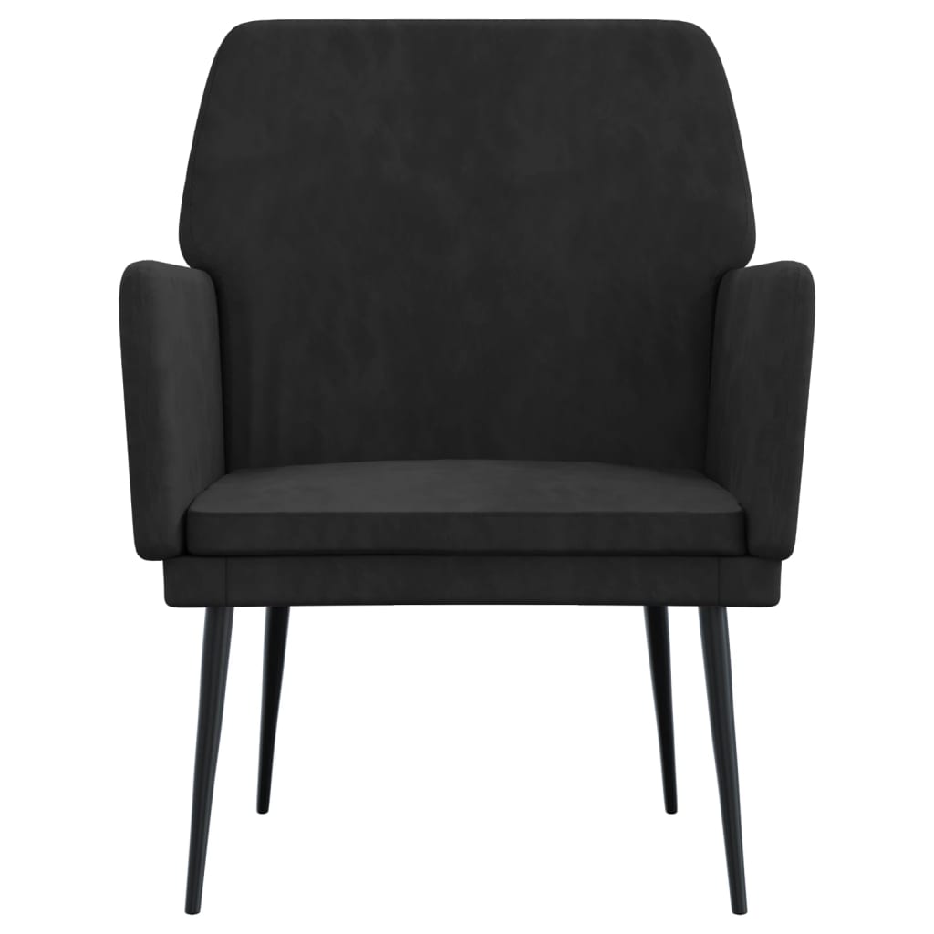 Fauteuil Noir 62x79x79 cm Velours - XIOS