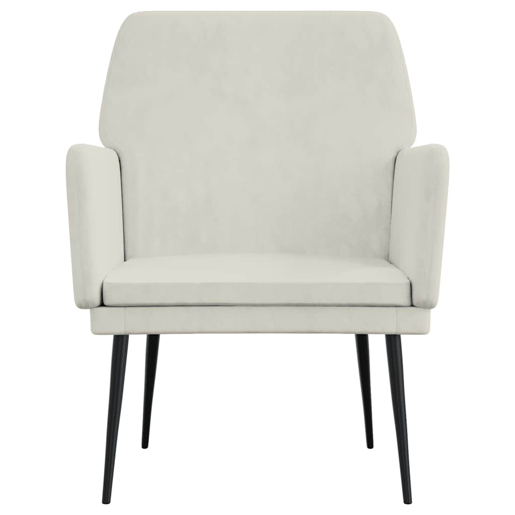 Fauteuil Crème 62x79x79 cm Velours - XIOS