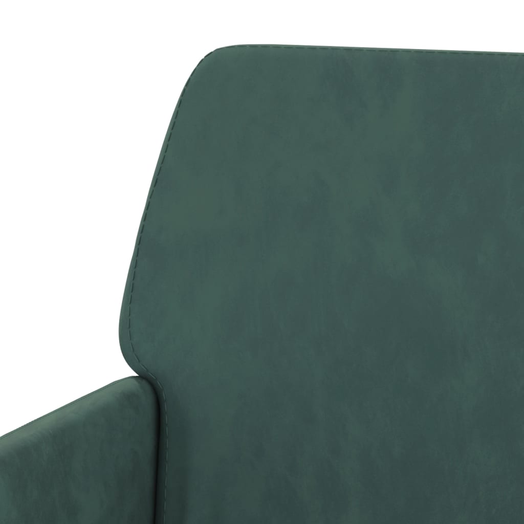Banc Vert foncé 108x79x79 cm Velours - XIOS