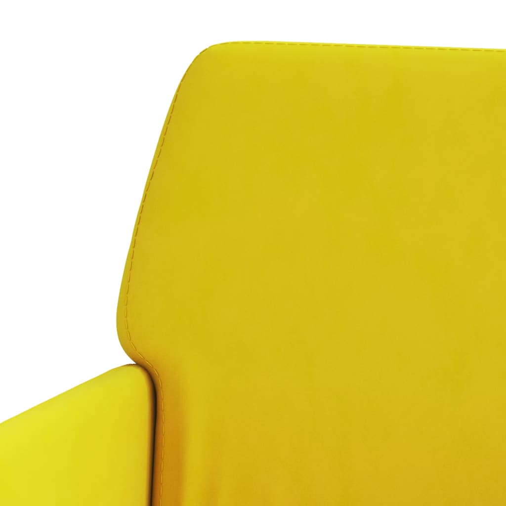 Banc Jaune 108x79x79 cm Velours - XIOS