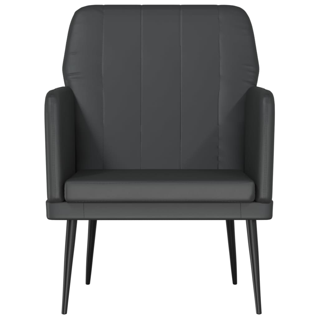 Fauteuil Noir 61x78x80 cm Similicuir - XIOS