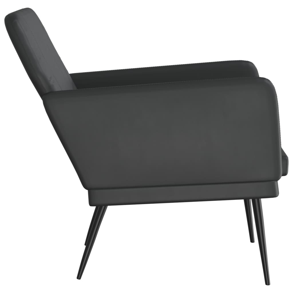 Fauteuil Noir 61x78x80 cm Similicuir - XIOS