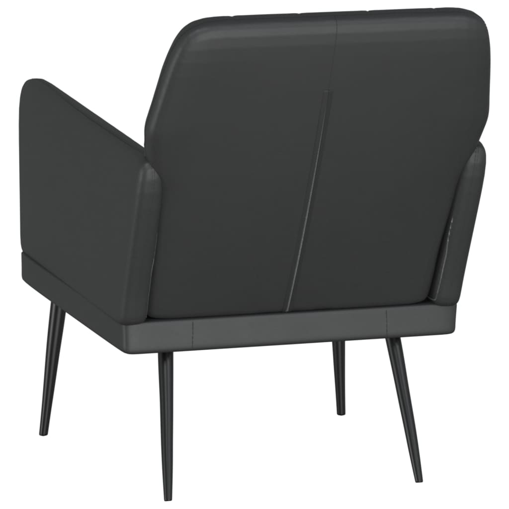Fauteuil Noir 61x78x80 cm Similicuir - XIOS