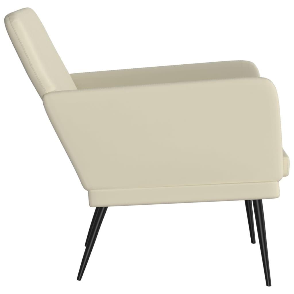 Fauteuil Crème 61x78x80 cm Similicuir - XIOS