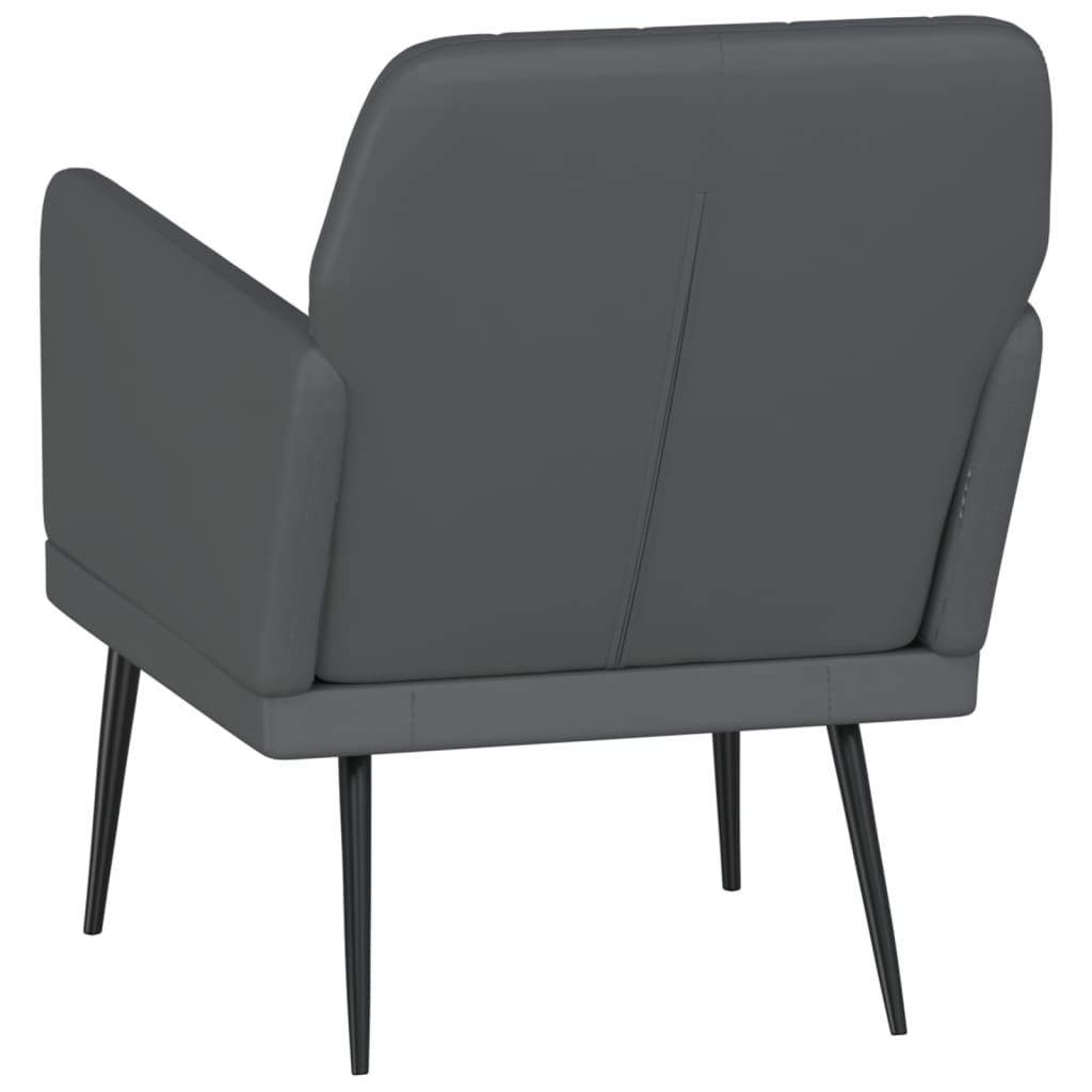 Fauteuil Gris 61x78x80 cm Similicuir - XIOS