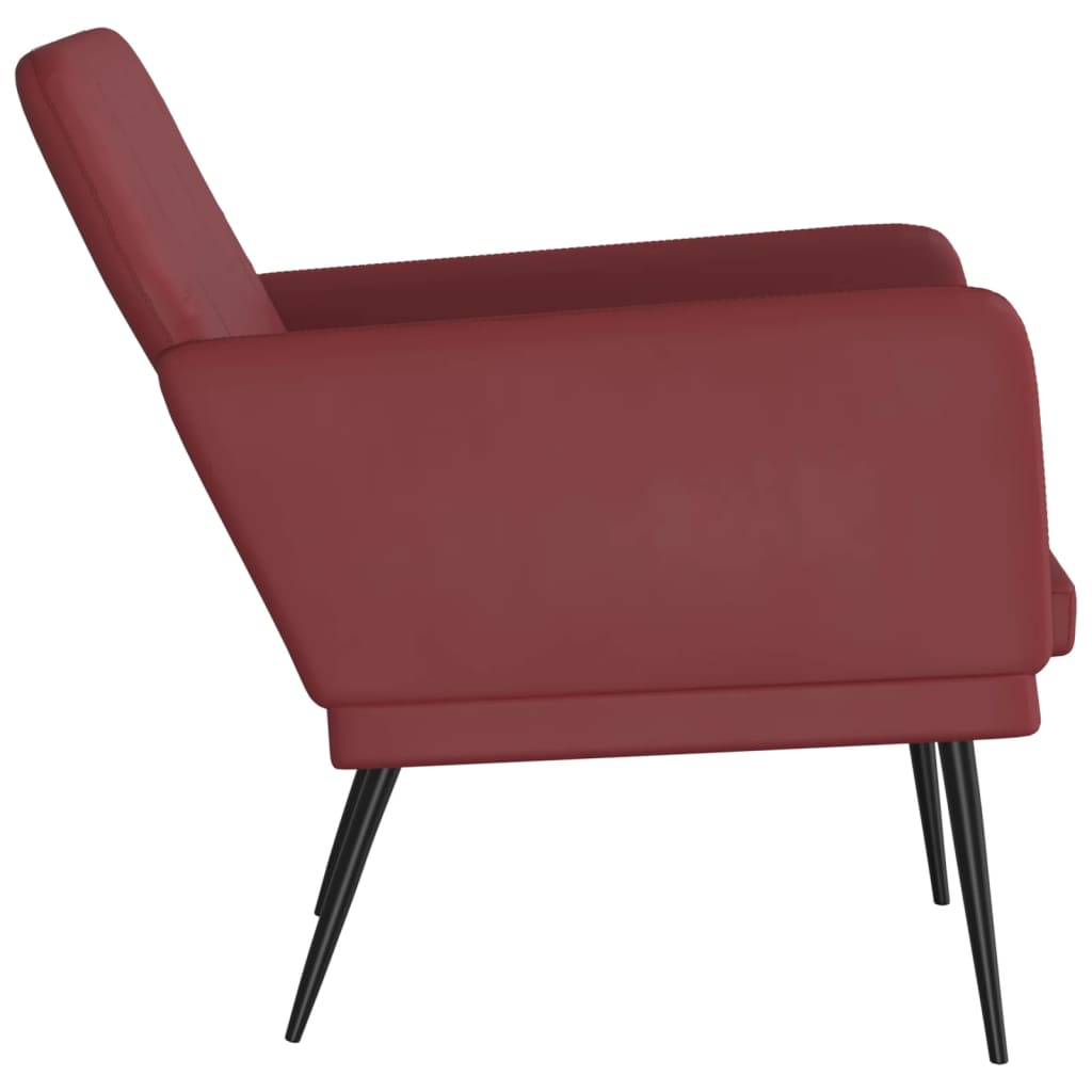 Fauteuil Bordeaux 61x78x80 cm Similicuir - XIOS