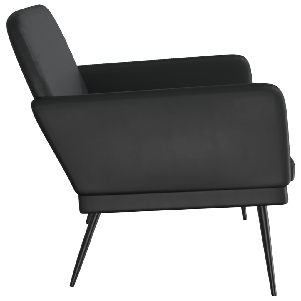 Banc Noir 107x80x81 cm Similicuir - XIOS