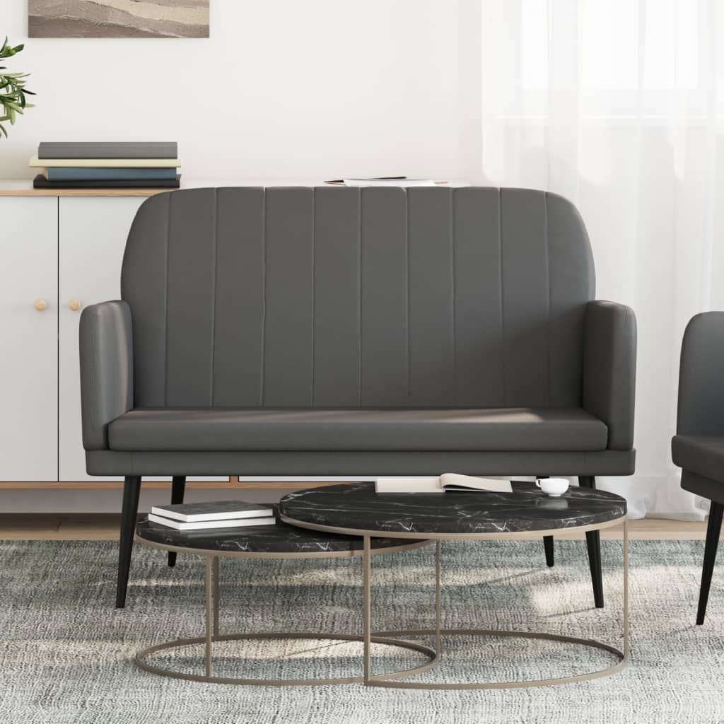 Banc Gris 107x80x81 cm Similicuir - XIOS