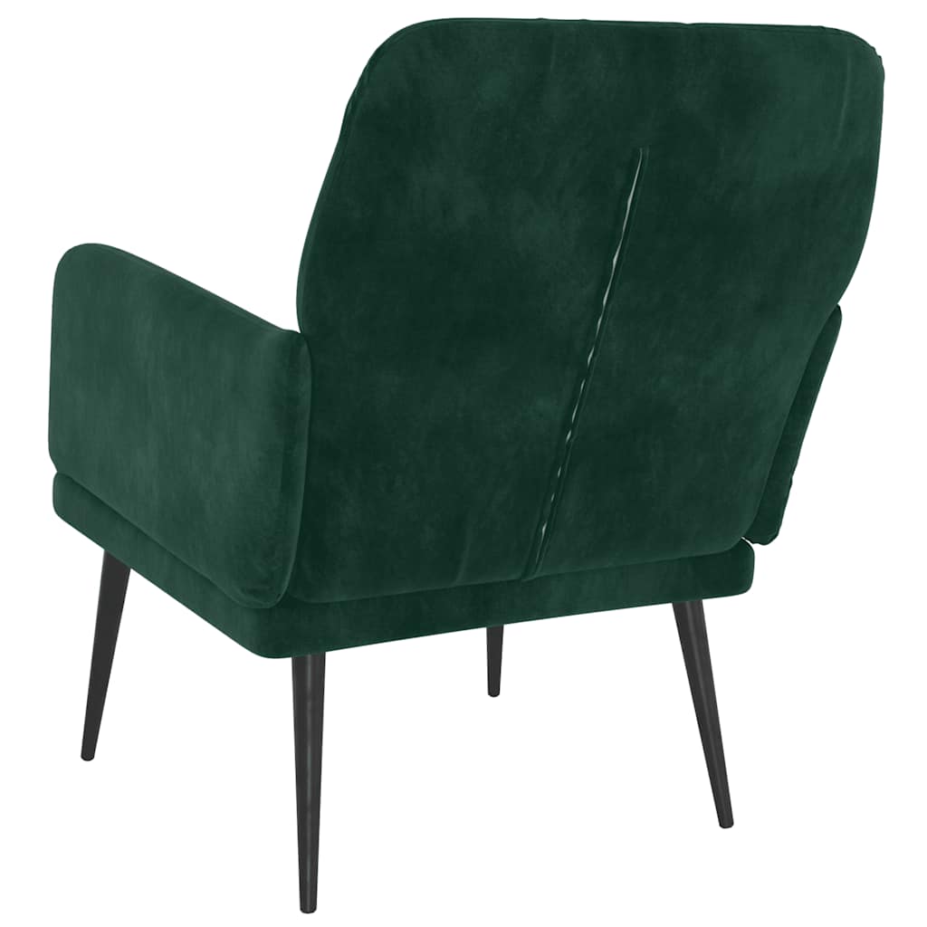 Fauteuil Vert foncé 62x79x79 cm Velours - XIOS