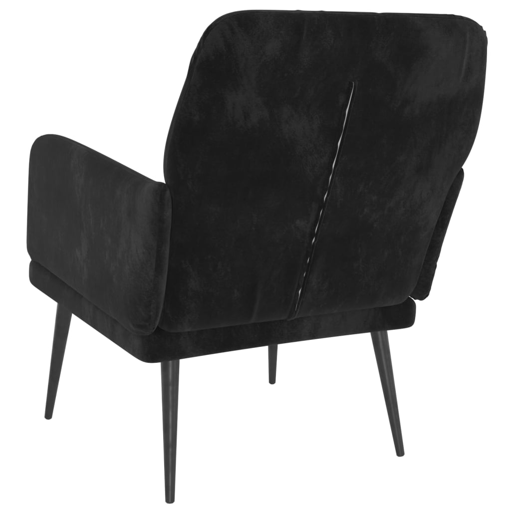 Fauteuil Noir 62x79x79 cm Velours - XIOS