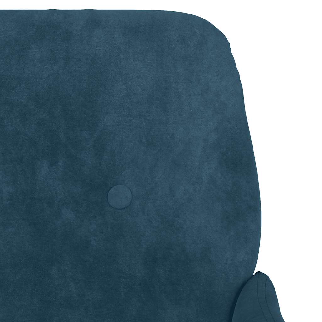 Fauteuil Bleu 62x79x79 cm Velours - XIOS