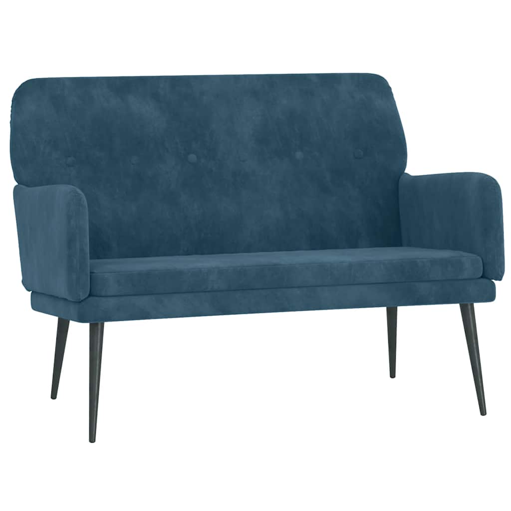 Banc Bleu 108x79x79 cm Velours - XIOS