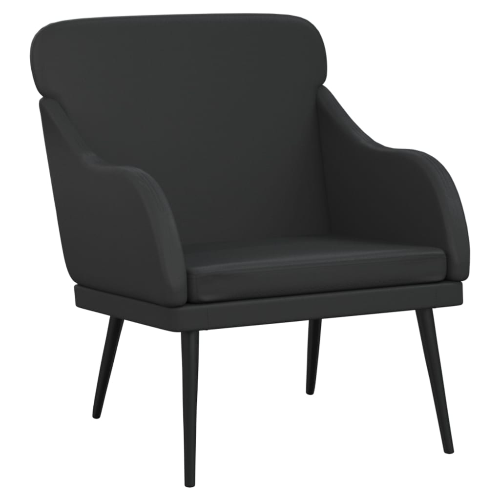 Fauteuil Noir 63x76x80 cm Similicuir - XIOS