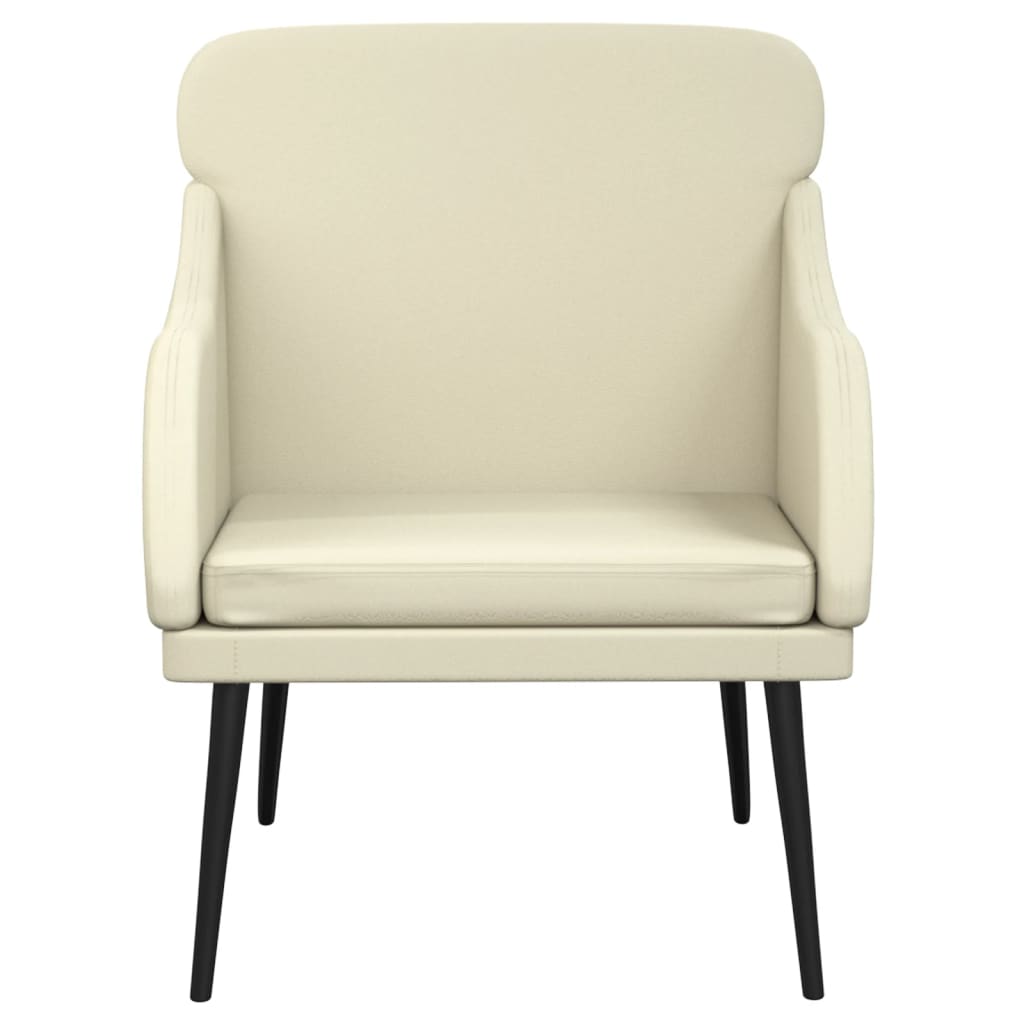 Fauteuil Crème 63x76x80 cm Similicuir - XIOS