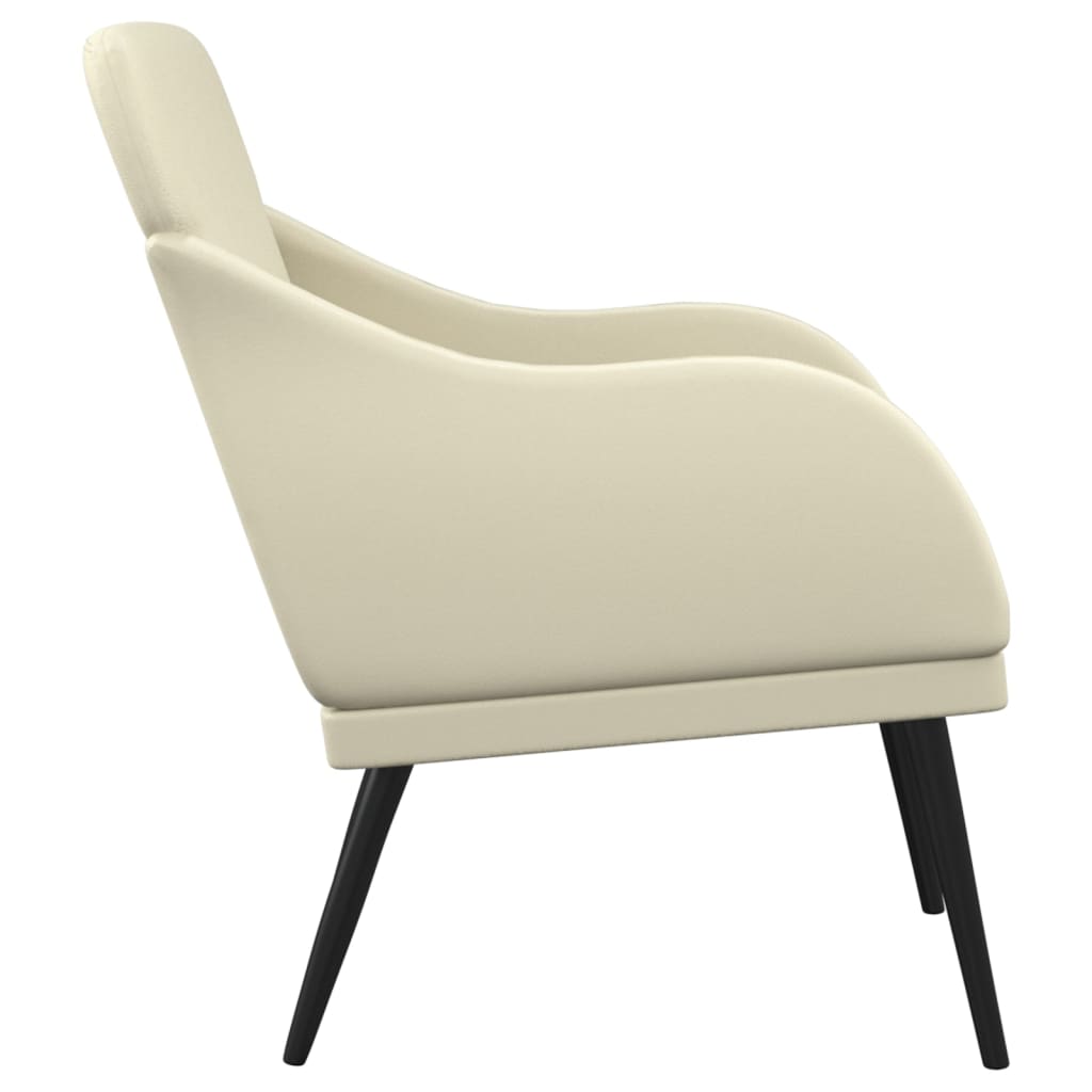 Fauteuil Crème 63x76x80 cm Similicuir - XIOS
