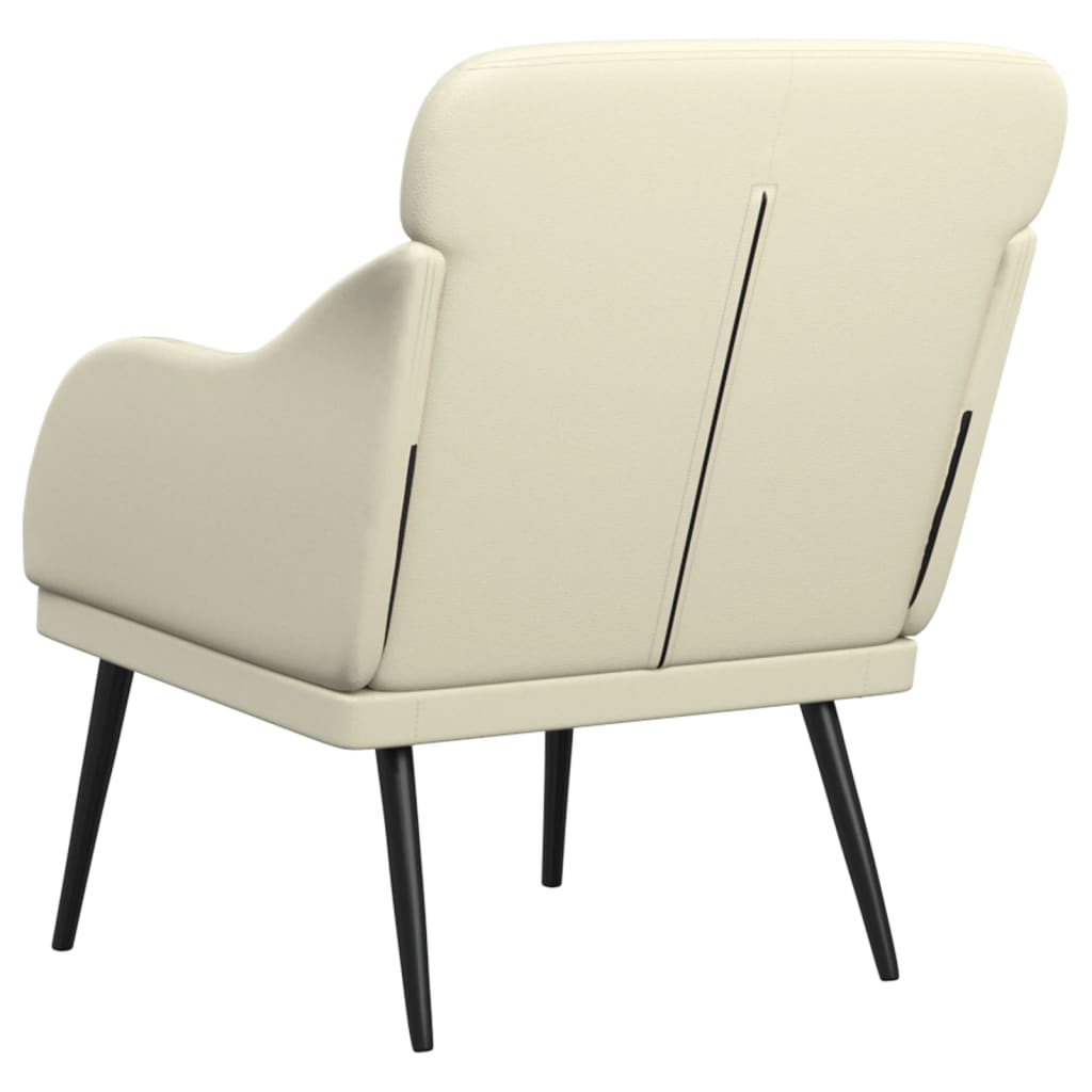 Fauteuil Crème 63x76x80 cm Similicuir - XIOS