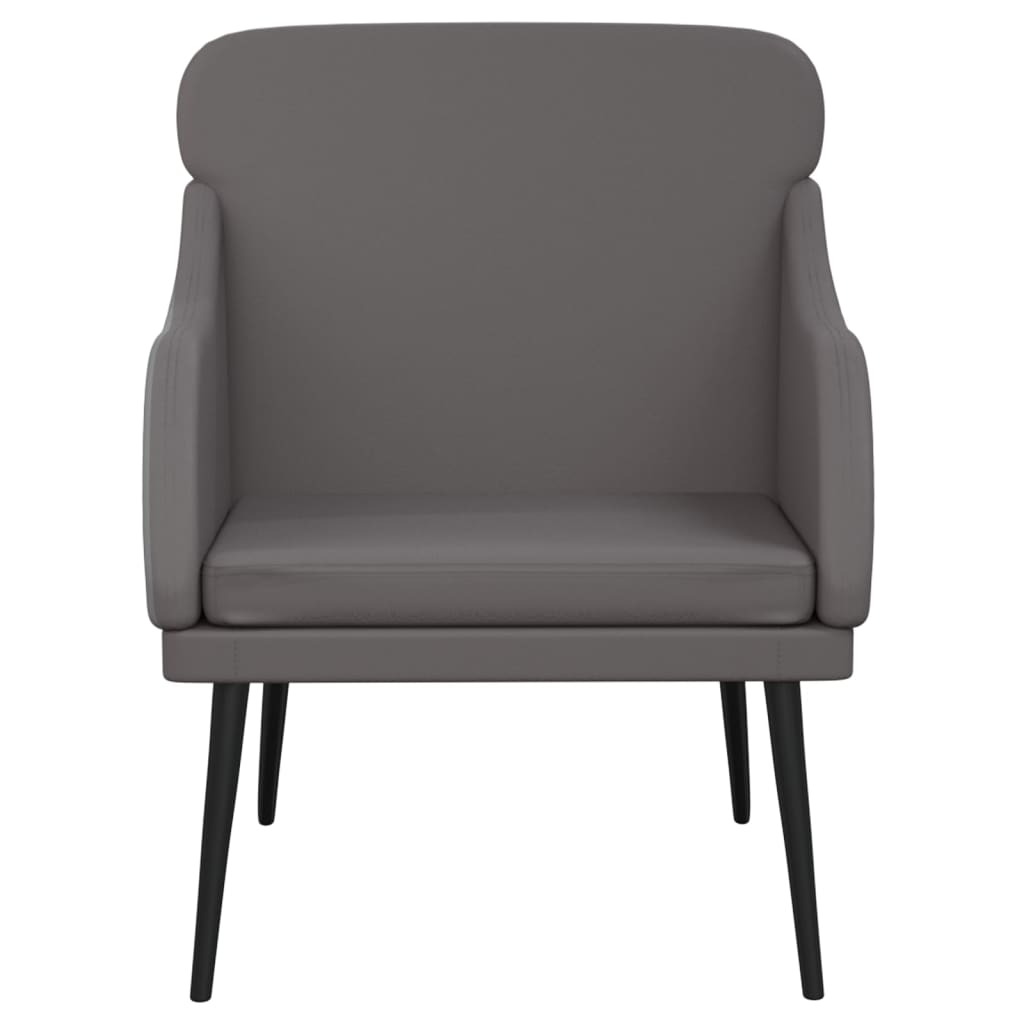Fauteuil Gris 63x76x80 cm Similicuir - XIOS