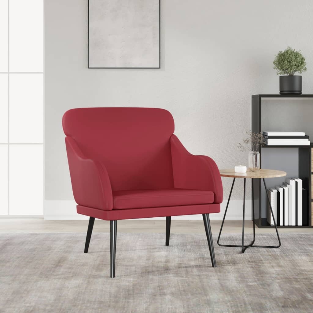 Fauteuil Bordeaux 63x76x80 cm Similicuir - XIOS