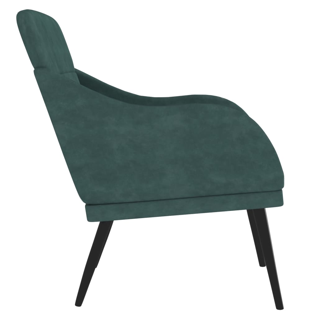 Fauteuil Vert foncé 63x76x80 cm Velours - XIOS