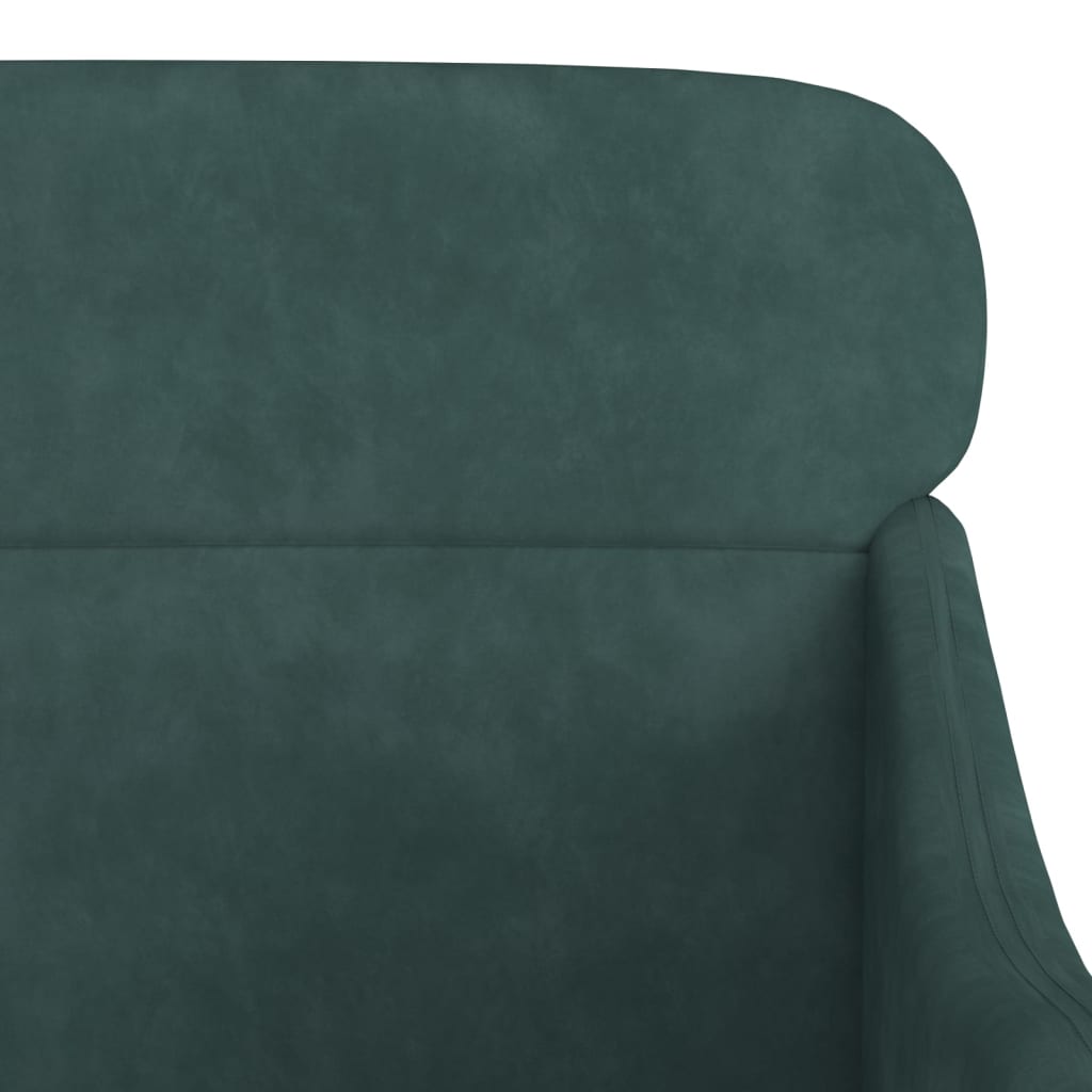 Fauteuil Vert foncé 63x76x80 cm Velours - XIOS
