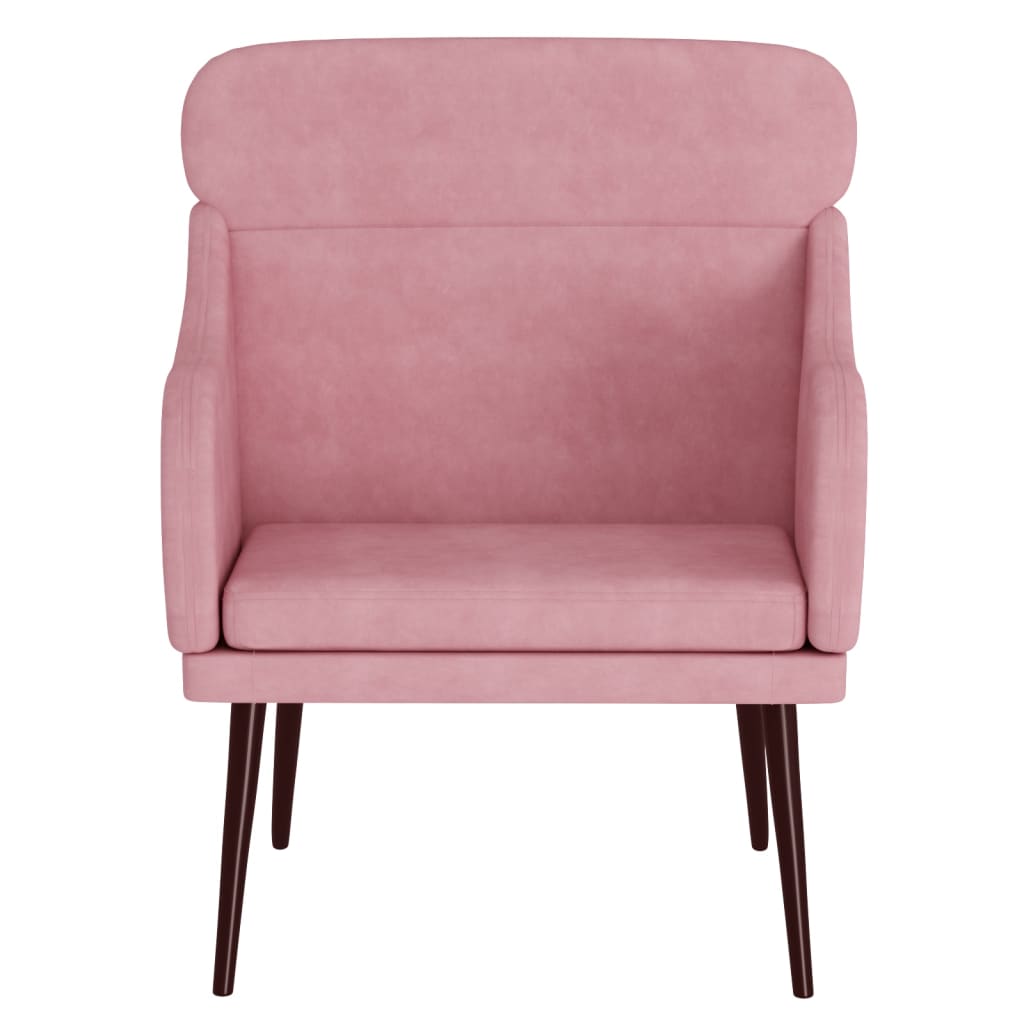 Fauteuil Rose 63x76x80 cm Velours - XIOS