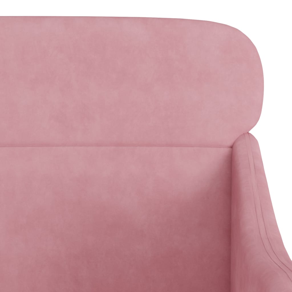 Fauteuil Rose 63x76x80 cm Velours - XIOS