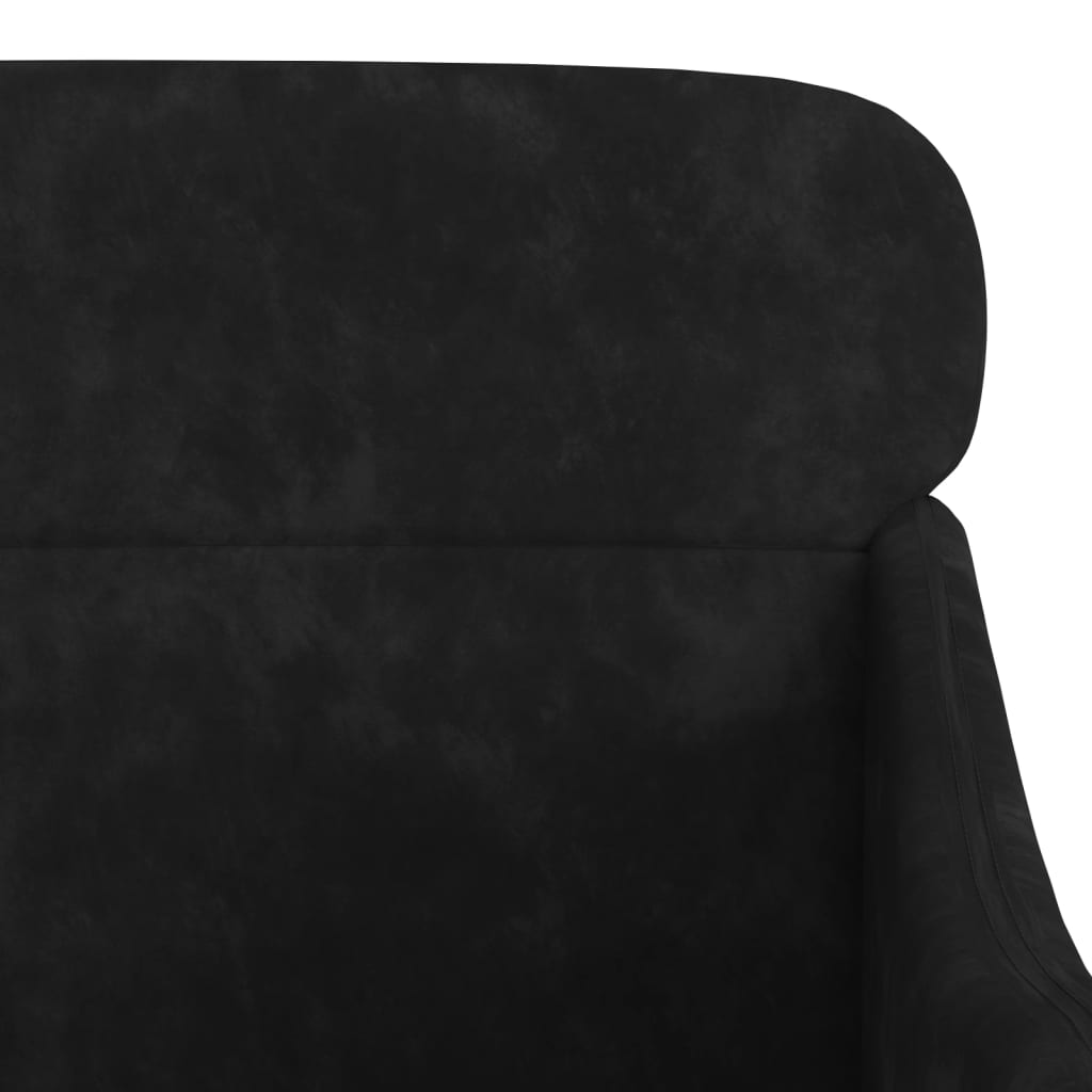 Fauteuil Noir 63x76x80 cm Velours - XIOS