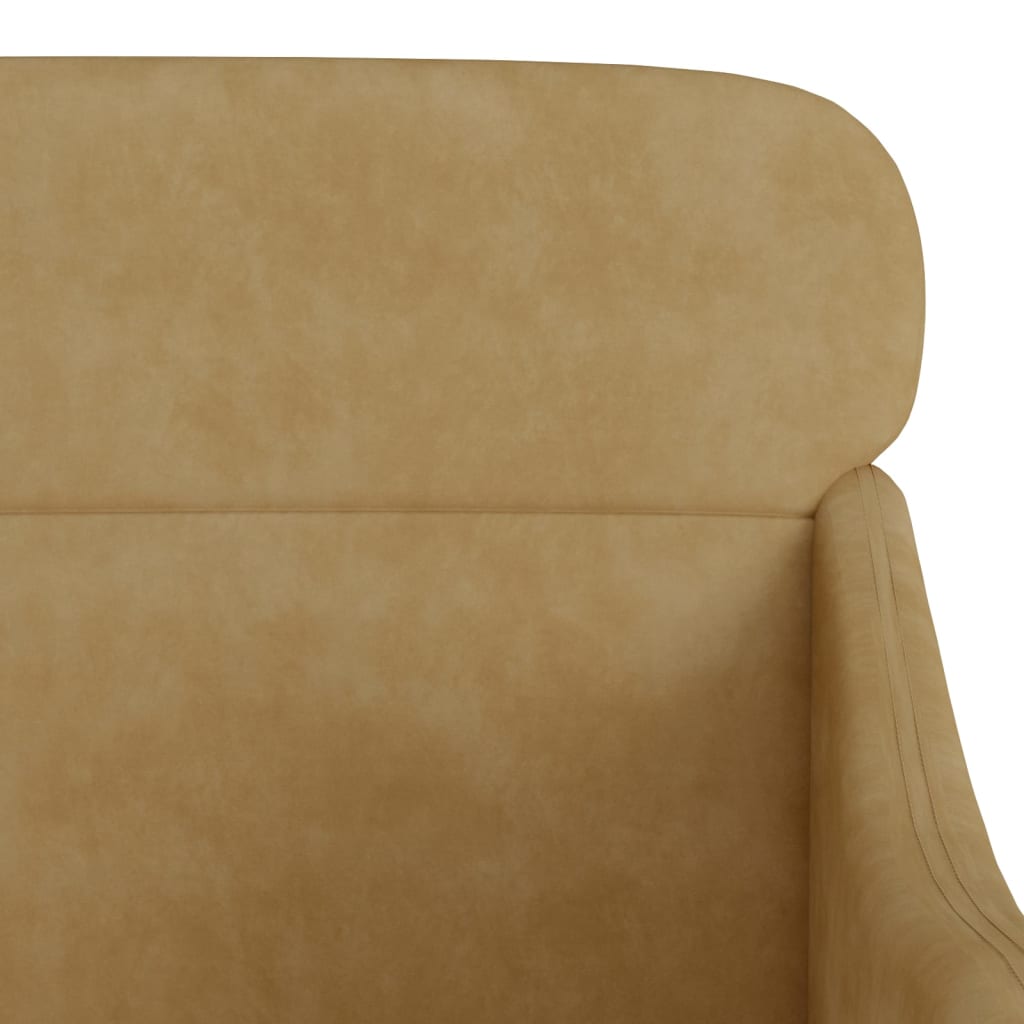 Fauteuil Marron 63x76x80 cm Velours - XIOS