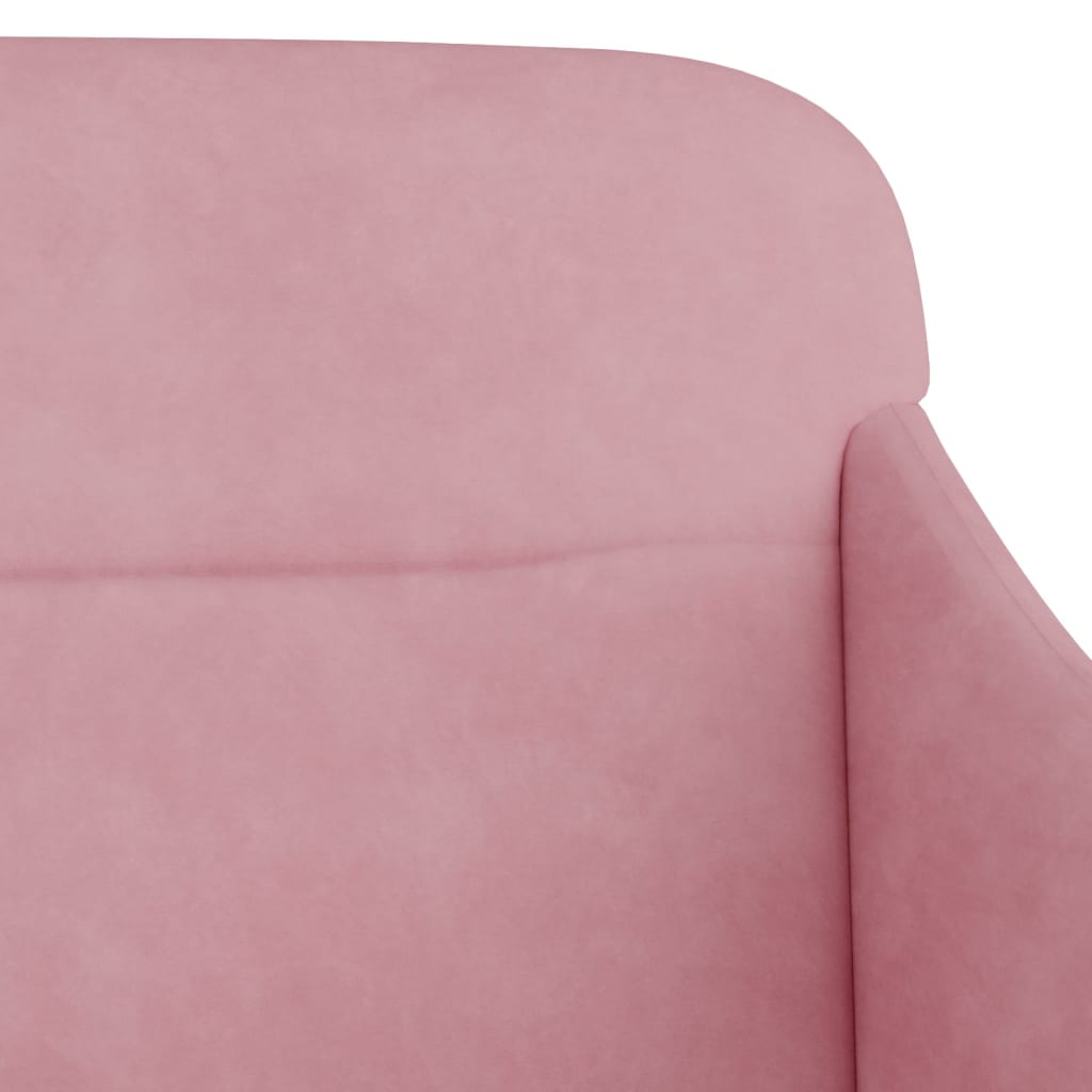Banc Rose 110x76x80 cm Velours - XIOS