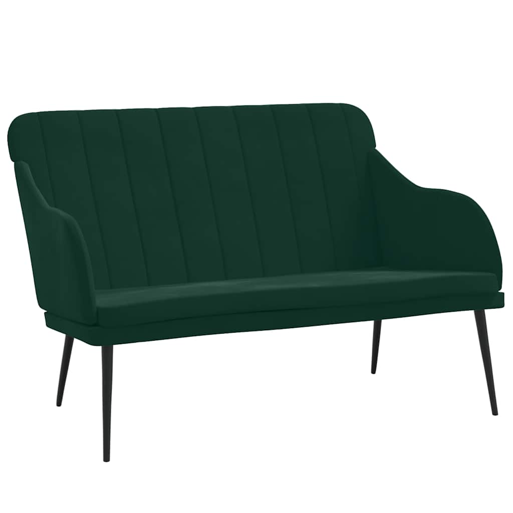 Banc Vert foncé 110x76x80 cm Velours - XIOS