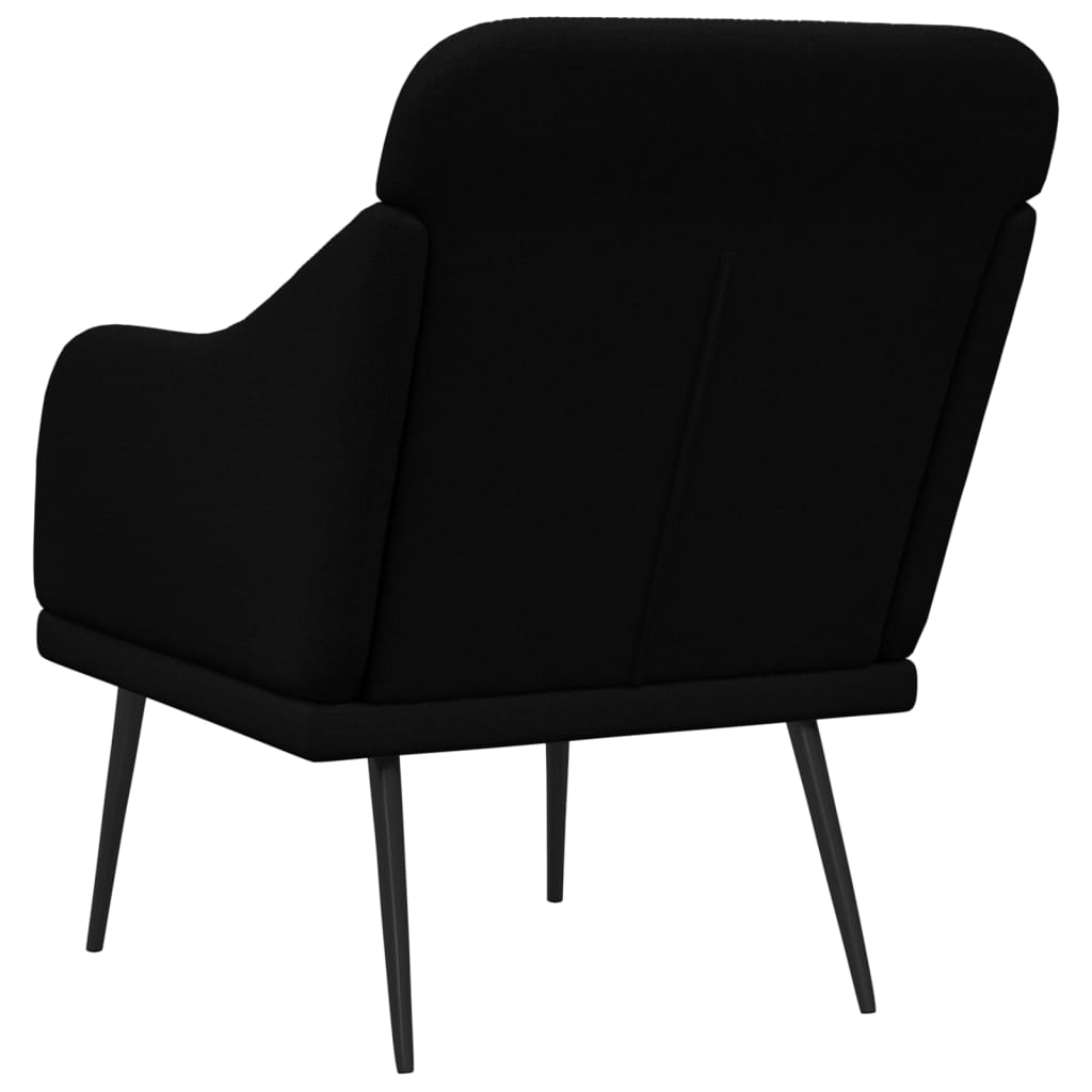 Fauteuil Noir 63x76x80 cm Tissu - XIOS
