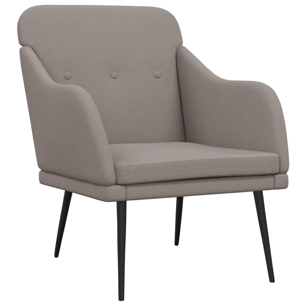 Fauteuil Taupe 63x76x80 cm Tissu - XIOS