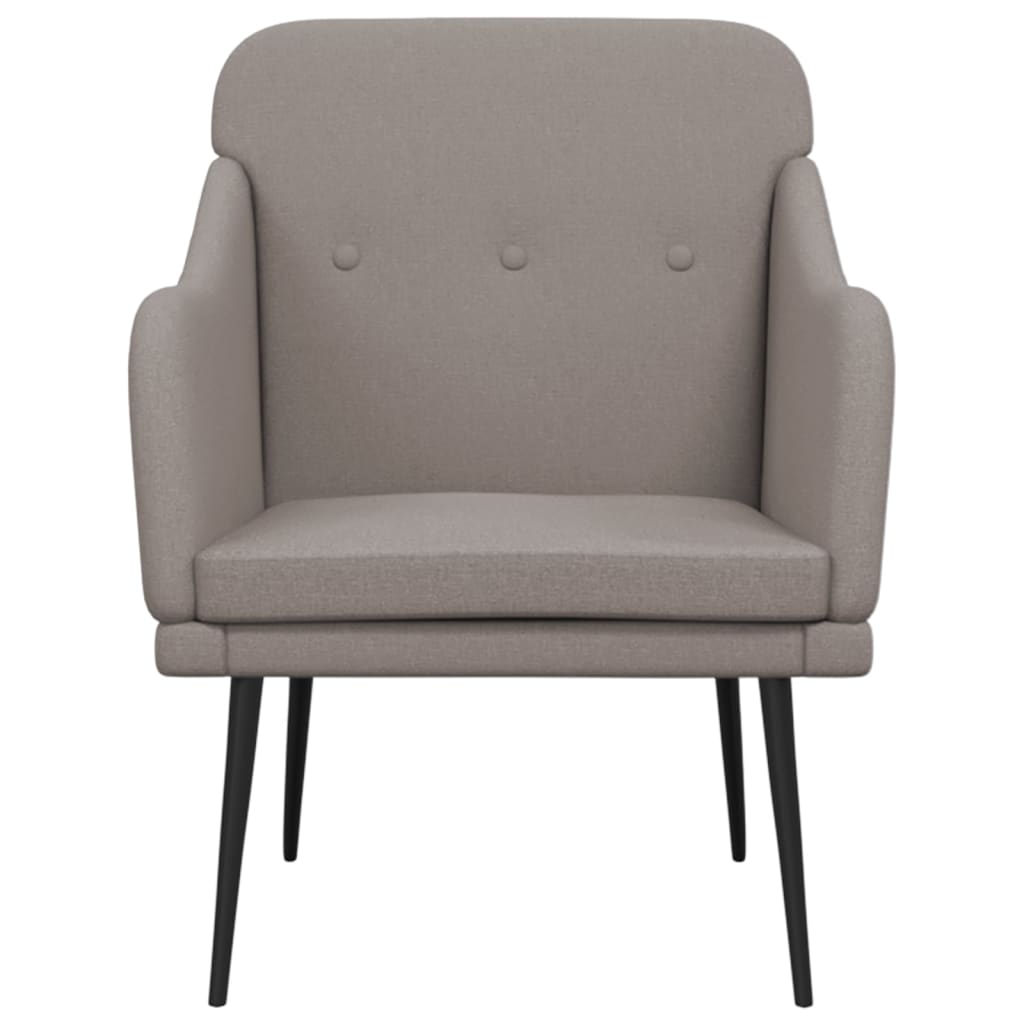 Fauteuil Taupe 63x76x80 cm Tissu - XIOS