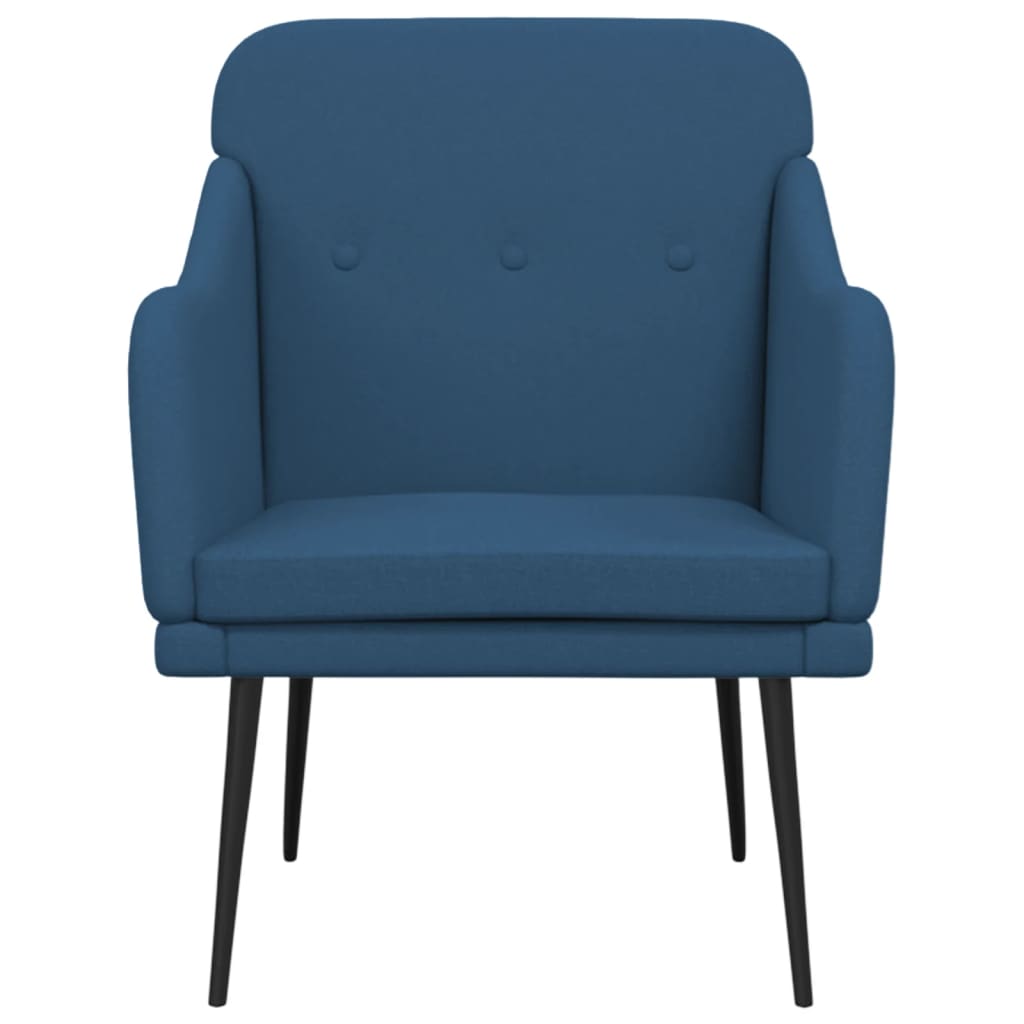 Fauteuil Bleu 63x76x80 cm Tissu - XIOS