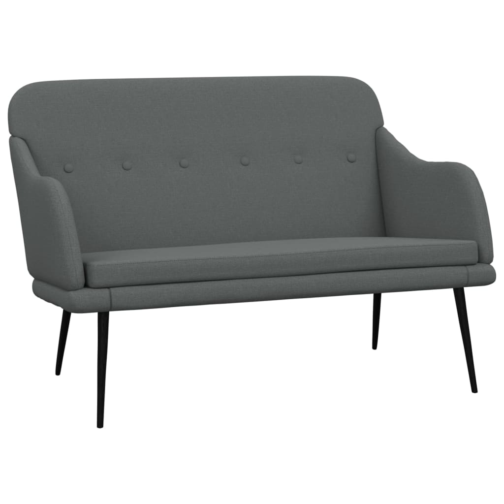 Banc Gris foncé 110x76x80 cm Tissu - XIOS