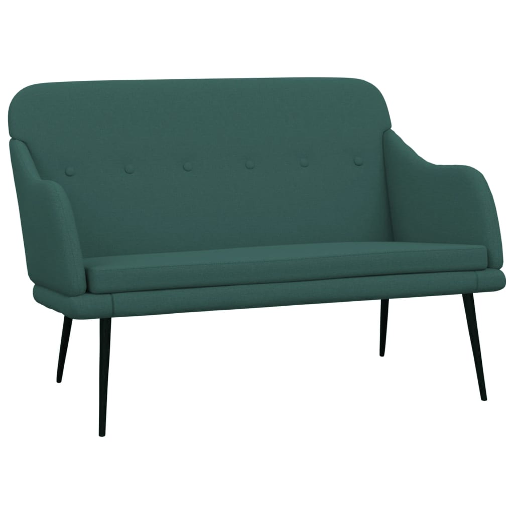 Banc Vert foncé 110x76x80 cm Tissu - XIOS
