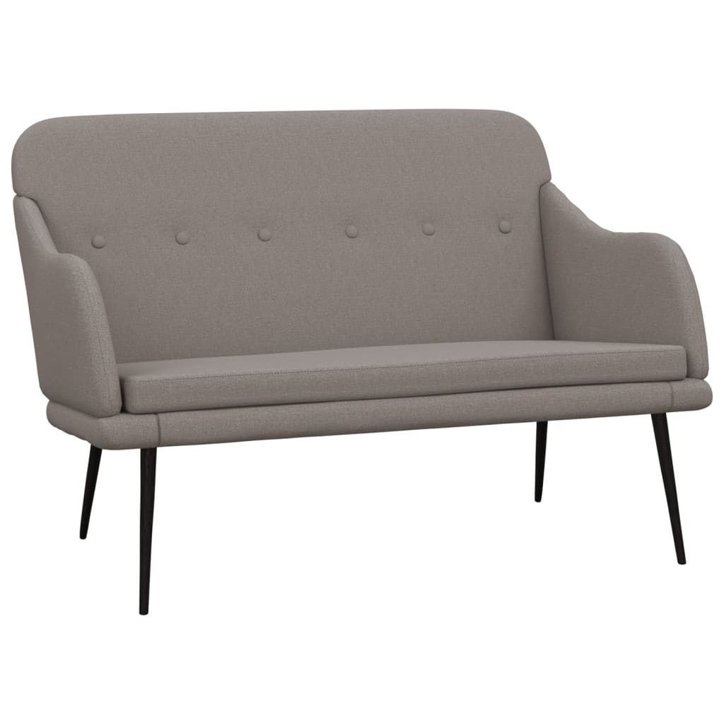 Banc Taupe 110x76x80 cm Tissu - XIOS
