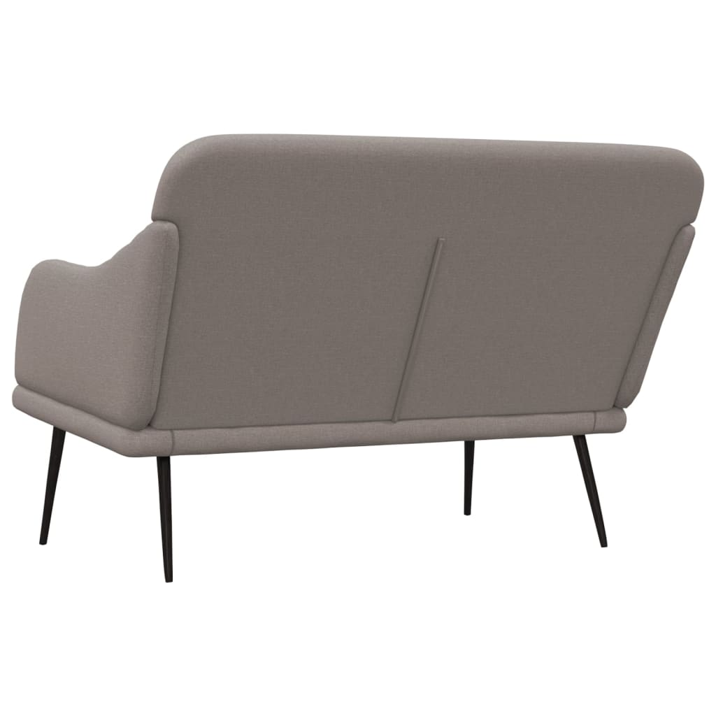Banc Taupe 110x76x80 cm Tissu - XIOS