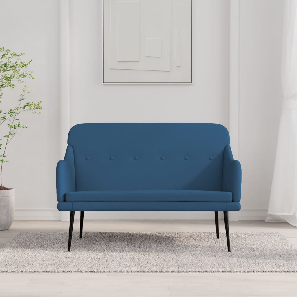 Banc Bleu 110x76x80 cm Tissu - XIOS
