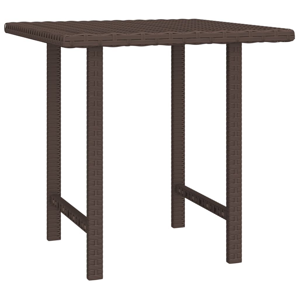Tables d'appoint 3 pcs marron résine tressée - XIOS