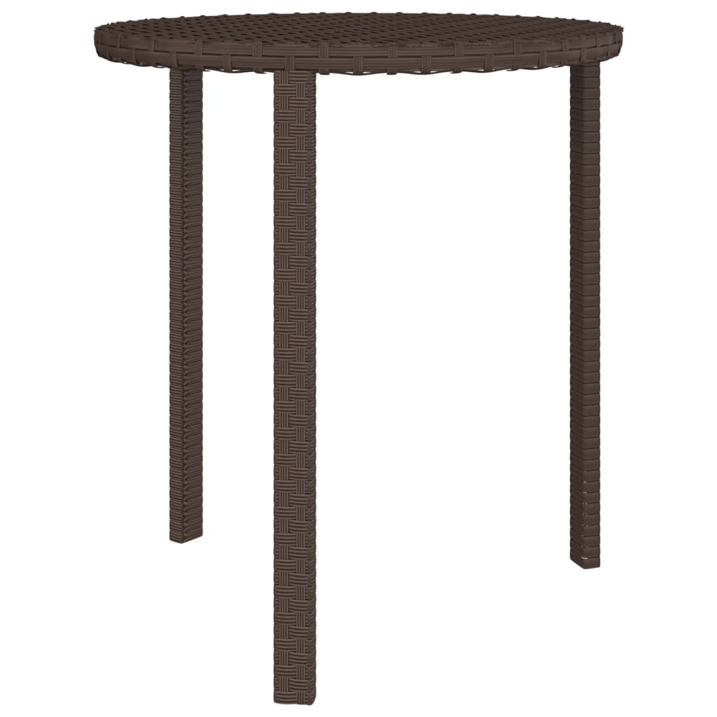 Tables d'appoint 3 pcs marron résine tressée - XIOS